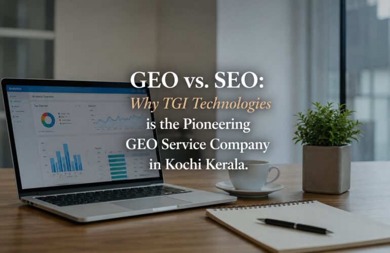 Dominate AI search results with TGI Technologies, the premier GEO service company in Kochi, Kerala.